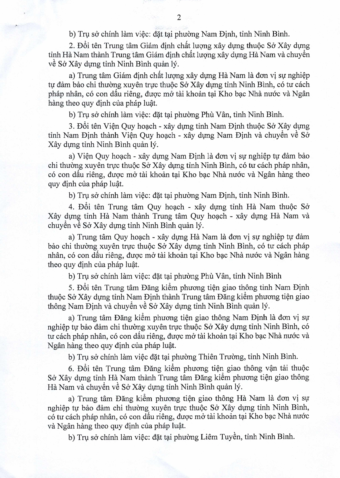 Quyết định thành lập
